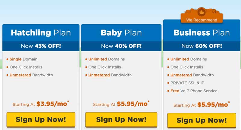 Hostgator Plans