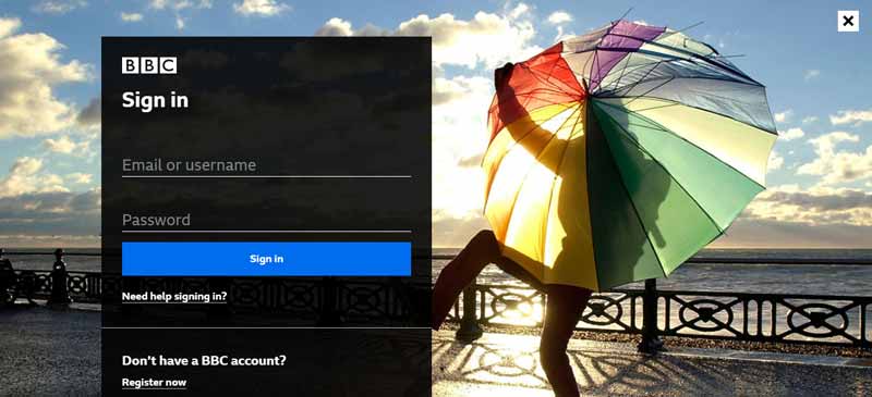 Register BBC iPlayer