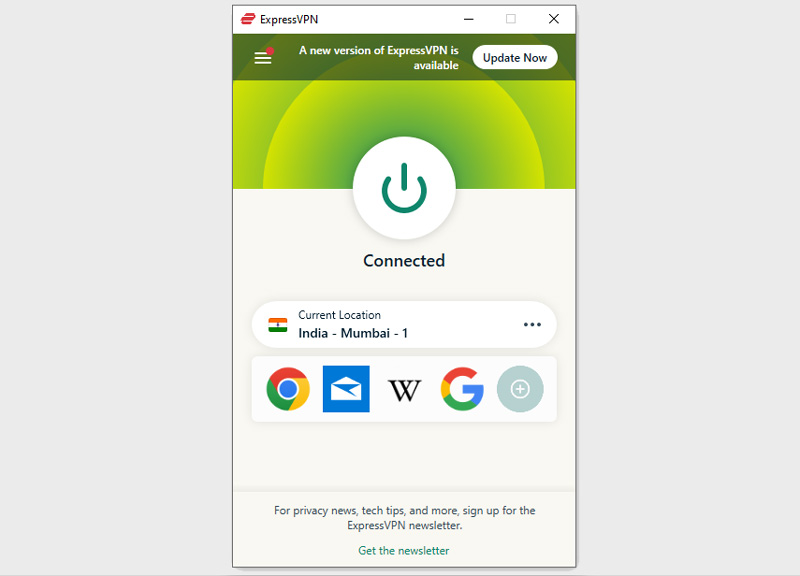 Connect ExpressVPN to India